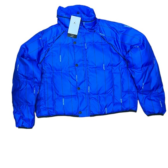 Jordan Jackets & Coats Womens Air Jordan Flight Bubble Jacket Game Royal Poshmark